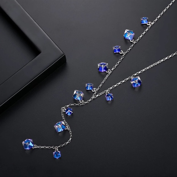 🎁 Swarovski Crystals The Iisha Long Necklace - Picture 6 of 12